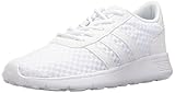 adidas NEO Women's Lite Racer W Sneaker, White/White/Matte Silver, 9 M US