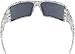 Oakley Oil Rig Men's Sunglasses, White/Text Print / Grey Lens