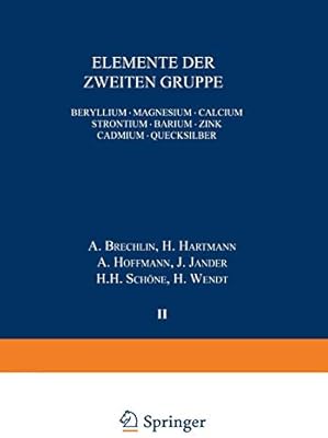 Elemente Der Zweiten Gruppe Beryllium Magnesium Calcium - 