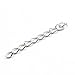 Linsoir Bead 100pcs/lot 2 Inches Chain Extension Tails/Necklace Bracelet Extender, 50mm3mm,Silver Plated