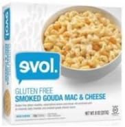 Evol Gluten Free Smoked Gouda Mac and Cheese Single Serve Meal, 8 Ounce -- 8 per case.