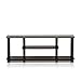 Furinno Turn-N-Tube No Tools 3D 3-Tier Entertainment TV Stands, Dark Brown / Black primary