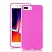 technext020 iPhone 7 Plus Hot Pink Case/iPhone 8 Plus Hot Pink Case, Shockproof Ultra Slim Fit Silicone TPU Soft Gel Rubber Shock Resistance Protective Back Bumper for iPhone 7 Plus/iPhone 8 Plus