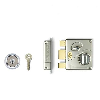 Godrej Locks 18/8 Steel 1 CK Ultra Tribolt Deadbolt,Standard Size,(8128, Satin Nickel)