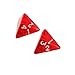 Yiotfandoll 5PCS Polyhedral Dice 20mm D4 for Dungeons and Dragons DND RPG MTG Dice Table Games Red with Black Bag