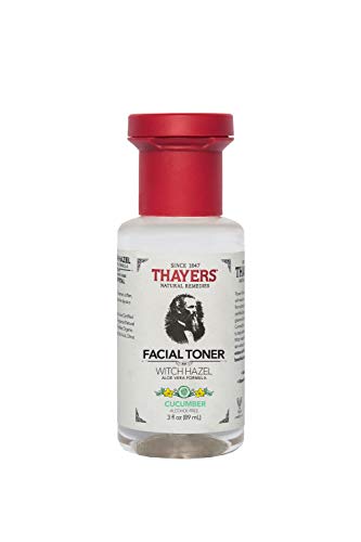 Thayers Trial Size Alcohol-Free Cucumber Witch Hazel Toner with Aloe Vera, 3 ounce bottle