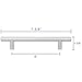 LIZAVO 701-128SN Brushed Satin Nickel Cabinet Pulls Solid Modern Euro Style T Bar Kitchen Cabinet Handles- 5 inch (128mm) Hole Centers- 10 Pack