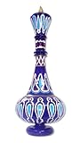 A1 Hand-Painted MouthBlown Glass Cobalt Blue I