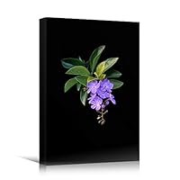 Canvas Wall Art Purple Arrangement Bouquet Expressive Floral Multicolor Photography Romantics - 12x18 inches