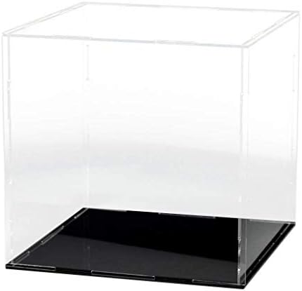 Lanscoe Clear Acrylic Display Case Countertop Box Cube Organizer Stand Dustproof Protection Showcase for Action Figures/Toys/Collectibles (14x14x14Inch, 35x35x35 cm)