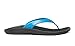 OLUKAI Kulapa Kai Women's Beach Sandals, Quick-Dry Flip-Flop, Water Resistant, Compression Molded Footbed & Wet Grip Soles, Aqua/Black, 8