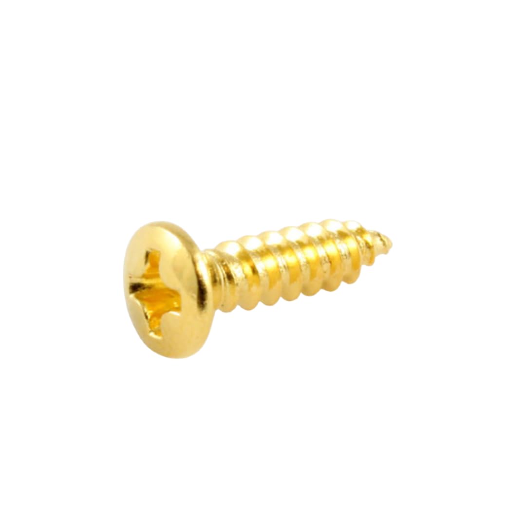 'Allparts GS 0001 002' PG Screws 20x Replacement and Small Parts for Electric Guitar Gold