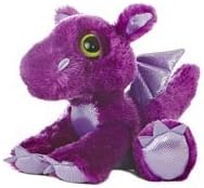Purple "Flame" Dreamy-Eyed Dragon - Set Of 2