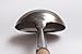 Craft Wok Medium Wok Ladle Stainless Steel Traditional Wok Hoak with Ergonomic Wooden Handle Professional Asian Kitchen Utensil for Stirring Serving / 732W6