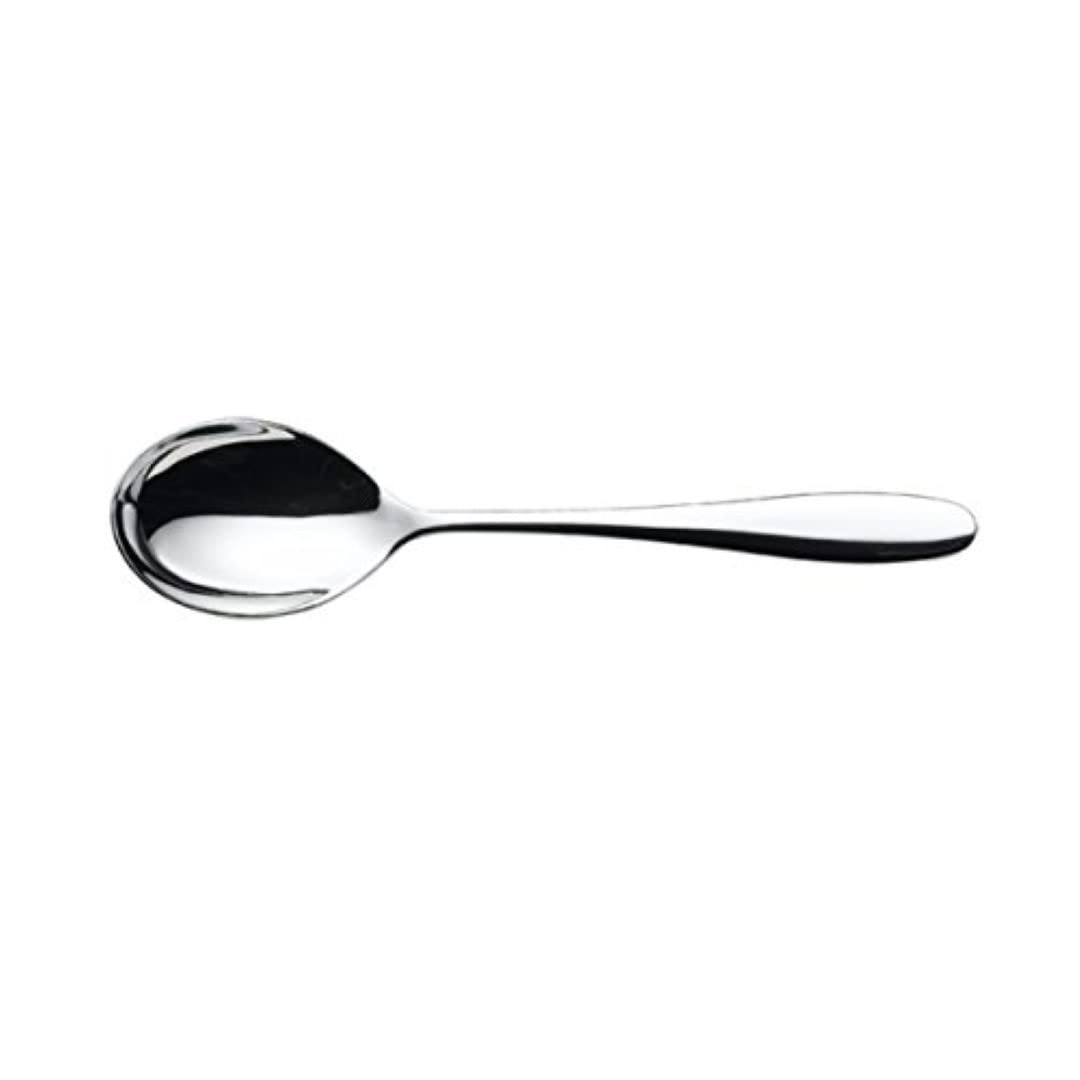 Genware NEV-DS-SN Dessert Spoon, 18/0, Saffron (Pack of 12)