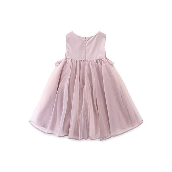 HILEELANG Baby Toddler Girl Cotton Casual Dress Easter Summer Short Sleeve Basic Tunic Playwear Shirt Dresses - Image 3