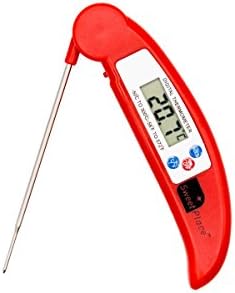 Digital Meat Thermometer Instant Read Food Thermometer with LCD Display F° and C° temperature read hold button. Ultra Fast Probe for Kitchen Cooking and Baking BBQ Grilling Milk Candy and Bath Water