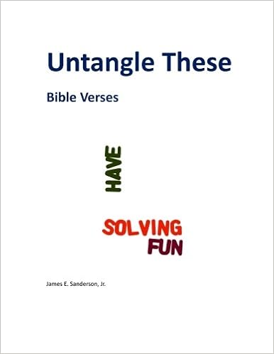 Untangle These: Bible Verses: Sanderson Jr., Mr. James E.: 9781501090981:  Amazon.com: Books