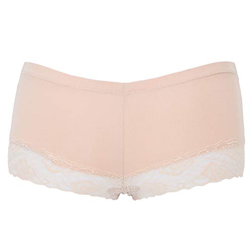 Women Cotton Underwear 6 Lace Boy Shorts Panties Slip Shorts for Womens