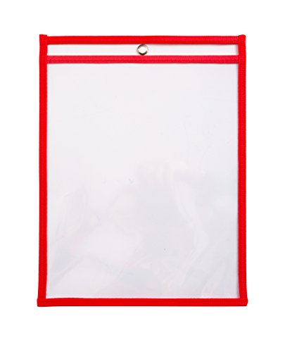 image for Blue Summit Supplies 30 Multicolored Dry Erase Pockets, Oversize 10 x 