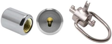 JB / Novent Universal StartPack - (2) Silver Universal Locking Caps with (1) Universal Key