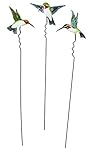 Miles Kimball Hummingbird Lawn Stakes by Maple Lane Creations - Set of 3