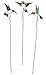 Hummingbird Lawn Stakes, Set of 3 by Maple Lane CreationsTM