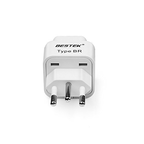 image for BESTEK Grounded Universal Plug Adapter Travel Plug Adapter, Brazil Tra