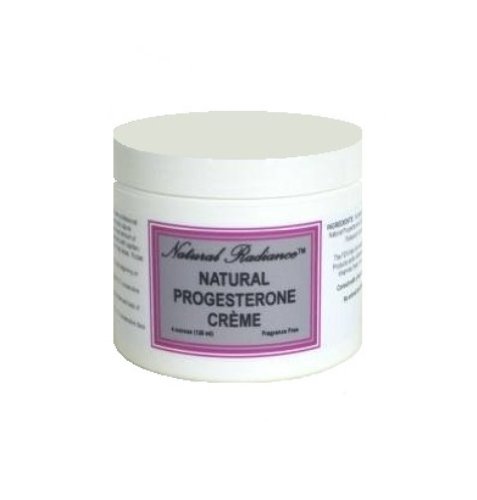 Natural Radiance Progesterone Cream Jar, Unscented, 4 Ounce