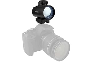 Astromania 1X40RD Reflex Red Green Dot Sight Lighted Scope Mount to fix to a DSLR Camera Flash Type Connection