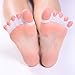DUORUI 2 Pairs Toe Separators, Toe Spacers, Hammer Toe, Toe Straightener, Toe Guards, Bunion Corrector and Bunion Relief