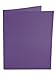 Ultra Pro - 10 Pack, Purple 2-Pocket Folders with 3-Prong Fastener