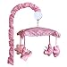 BabyFad Minky Pink 10-piece Girls' Baby Crib Bedding Set with Musical Mobile
