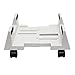 IO CREST Mobile Desktop Tower Computer Floor Stand Rolling Caster Wheels with Support Walls and Adjustable Width from 6