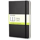 Moleskine Classic Notebook, Pocket, Plain, Black, Hard Cover (3.5 x 5.5) (Classic Notebooks)