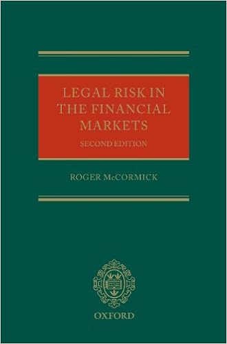 Legal Risk in the Financial Markets Legal Risk in the Financial Markets
