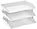 Acrimet Facility 3 Tier Letter Tray, Side Load, Letter Size/A4, Desktop File Organizer, Plastic (White Color)