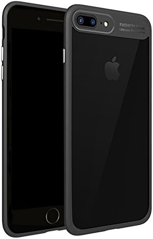 iPhone 7 Plus Case/iPhone 8 Plus Case Gawervan Phone Case Protective Slim Cellphone Case with Ultra Thin Clear Acrylic Back Cover Bumper for iPhone 7 Plus iPhone 8 Plus 5.5 inches(Black)