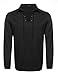 COOFANDY Mens Scottish Jacobite Ghillie Kilt Shirts Medieval Renaissance Pirate Costume Long Sleeve Lace Up Henley Shirt