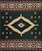 Sunburst Trading Hunter Green Southwest Polar Fleece Throw Blanket 50x60
