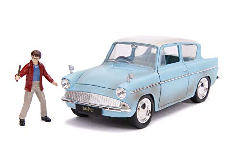 Dickie Toys 253185002 Harry Potter 1959 Ford Anglia, fliegendes Auto Harry Potter inkl. Harry Figur, Die-Cast-Fahrzeug…