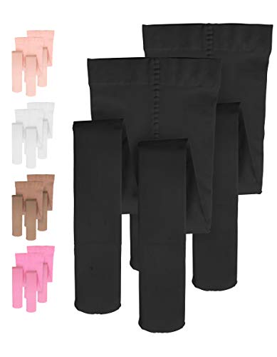 Elowel Dance Ballet Girls Dancing Tights Black Size XXS 2 Pack