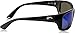 Costa Del Mar Man Sunglasses Shiny Black Frame, Blue Mirror Lenses, 62MM