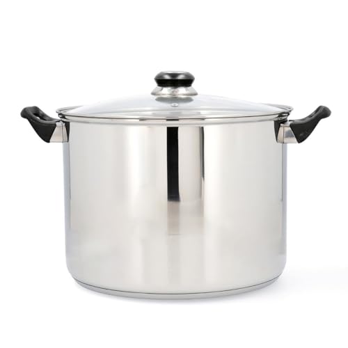 Quid Habitat Pentola in acciaio inox 26 x 20 cm - 1060 cl in acciaio inox adatto a induzione 100% igienico