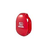 Recoil AUTOMATIC Cord Winder for Headphones and Earbuds. No More Tangled Headphones! The Original Retactable Cord Organizer. Red, Size Small