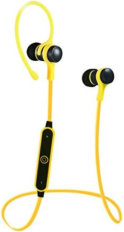 Creazy Wireless Bluetooth Sports Stereo Headset Headphone Earphone For Smart Phone (Yellow)