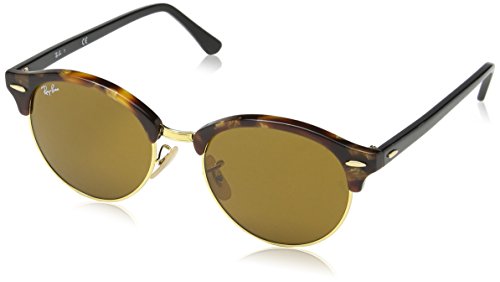 Ray-Ban CLUBROUND - SPOTTED BROWN HAVANA Frame BROWN Lenses 51mm Non-Polarized