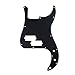 Musiclily 13 Hole Precision Bass Pickguard P Bass Scratch Plate Fits American USA/Mexican Fender Precision Bass,3Ply Black