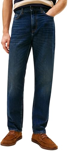 Tommy Hilfiger Mercer RGD Trey Indigo MW0MW41887 Autres Jeans pour Homme Denim 38W/36L, Denim (Trey Indigo), 38W / 36L