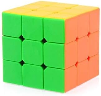 Lakshya India Stickerless Cubes with High Stability for Enhancing Intelligence and Hand Eye Coordination (3x3)